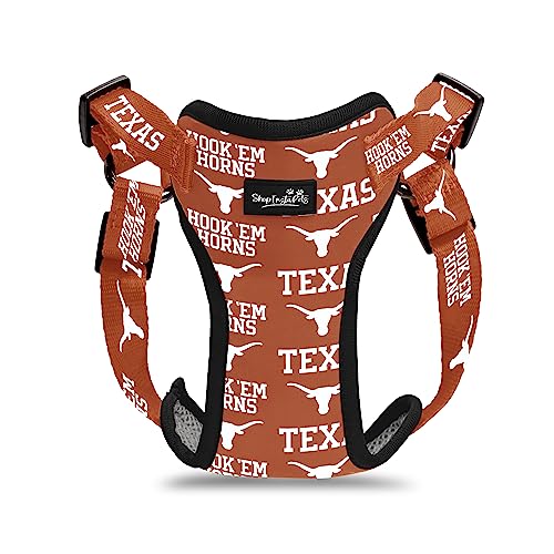 Texas Longhorns Step-In Dog Harness - Adjustable & Comfortable, Small