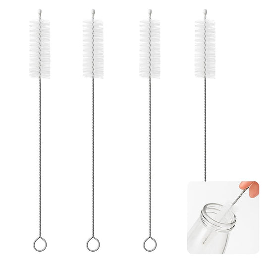 Straw Cleaner Brush 4 Pack, Extra Long Cleaning Brush for Water Bottle and Tubes, Drinking Straw Cleaning Brush Set 10 Pack