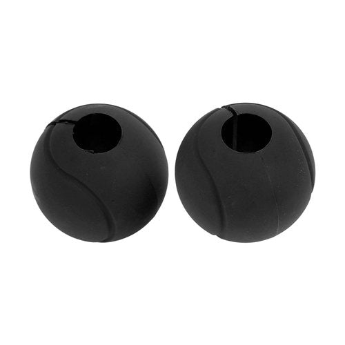 Barbell Grips, Curved Non Slip Silicone Thickened Grip Dumbbell Grips Round Spherical for Arm Muscle Building Fitness Enthusiasts(Black)