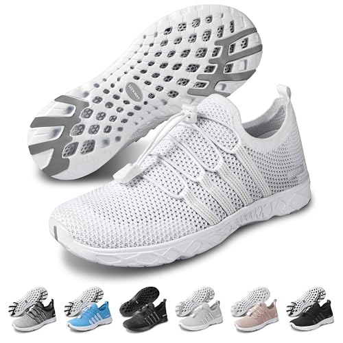 Quick Dry Aqua Shoes for Men & Women - Knit White