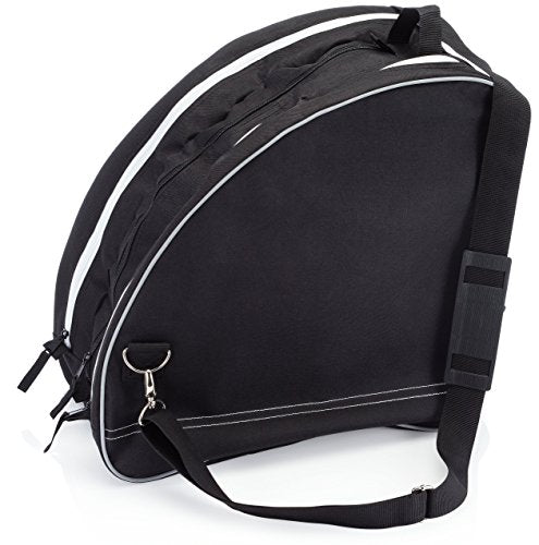 Ice & Inline Skate Bag - Large, Black with White Trim