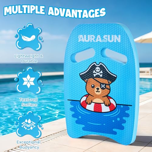 Kickboard for Kids Swimming - High Buoyancy Pool Aid - Blue