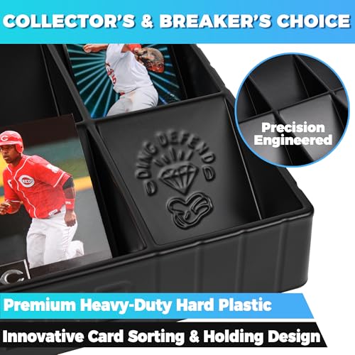 15-Compartment Card Sorting Tray - Stackable Trading Card Organizer