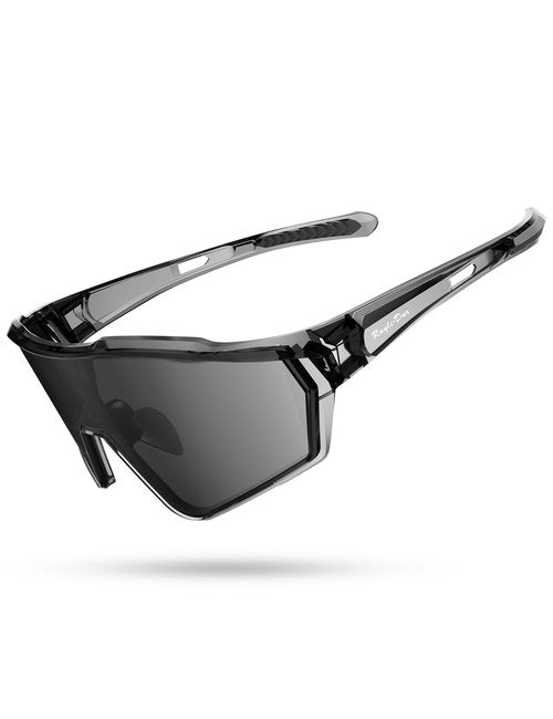 Rayli.Dar Polarized Sports Sunglasses for Men & Women UV400 TAC HD Lenses, Ultra Light TR90 Frame, Adjustable Nose Pads, Anti-Fog Cycling Running Fishing Baseball Driving Glasses