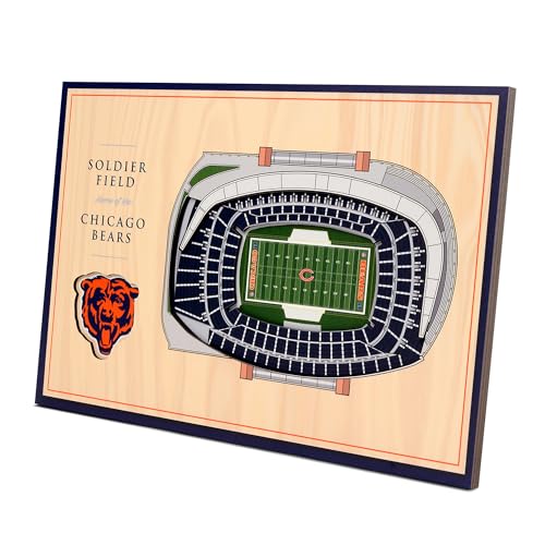 Chicago Bears 3D Stadium Display - Unique Desktop Decor