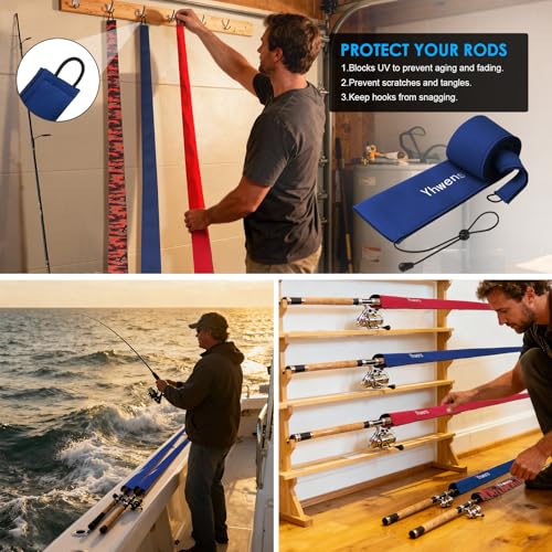 Neoprene Fishing Rod Sleeve 60" - Dark Blue Fishing Pole Cover