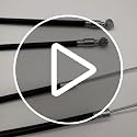 Bicycle Brake Cable Set - Front and Rear Universal Black Wire Kit