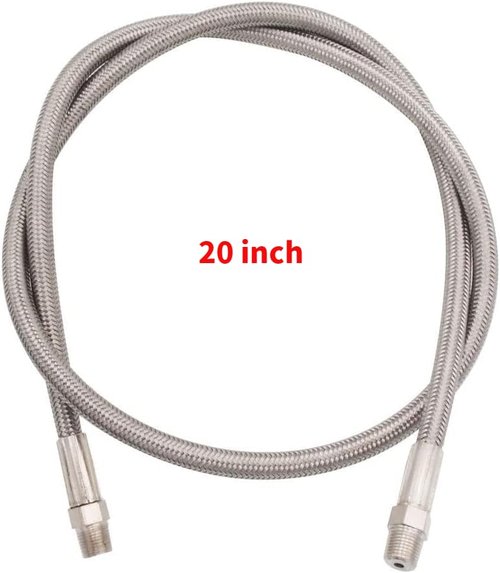 Heyxire pring Hose for Paintball & Airsoft: PCP Air Pump Fill Kit,High-Pressure SS, Quick Fittings for Tank-Compressor Compatibility
