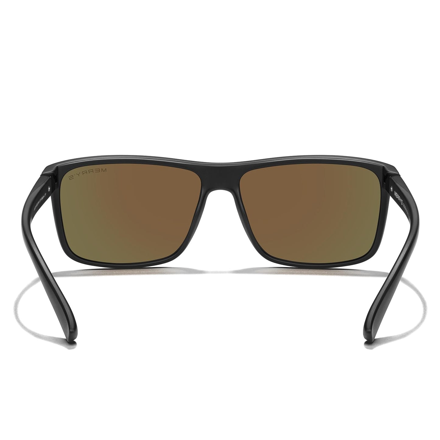 MERRY'S Rectangular Polarized Sports Sunglasses for Men Women Cycling Driving Fishing UV400 Protection S8225