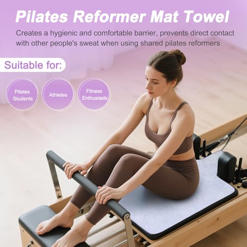 Non-Slip Pilates Reformer Mat Cover - Sweat-Wicking Towel
