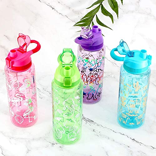 30oz Glitter Flamingo Water Bottle for Women & Girls