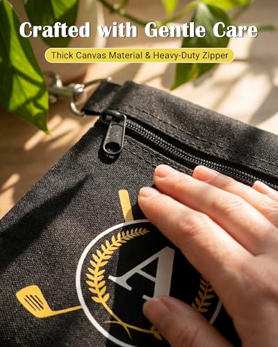 Personalized Golf Tee Bag - Initial-J Golf Utility Pouch