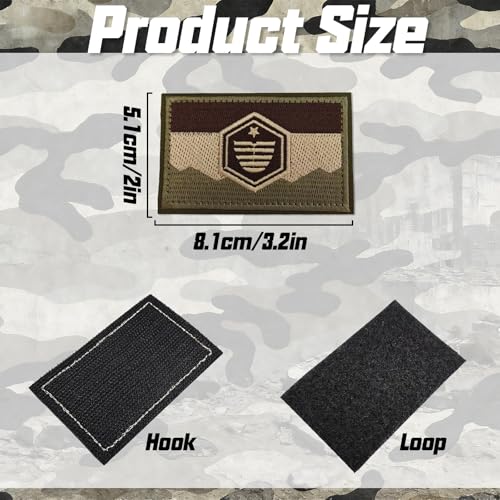 2Pcs Utah Patches - Hook and Loop Fasteners for Tactical Gear
