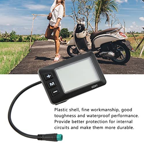 Electric Bike LCD Display Control Panel - 36V/48V, 22.2mm Handlebar