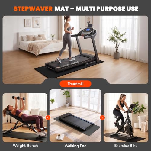 Extra Large Non-Slip Treadmill Mat - 79" x 39.4" x 0.2" Thick