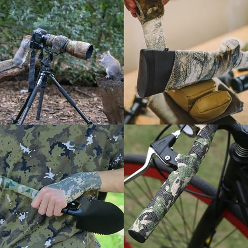 Camouflage Self-Adhesive Tape - 14.76 ft Durable Camo Wrap