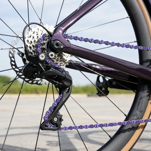 RainFlowwer Rainbow 8-Speed Bike Chain 116 Links 1/2x3/32 for MTB Road (Variation: 8 Speed Chain)