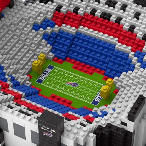 NFL Team Construction Blocks - Buffalo Bills 3D Mini Stadium