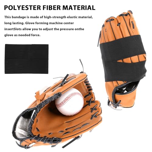 Baseball Glove Wrap Bands - 4 PCS Elastic Strap 35cm x 10cm