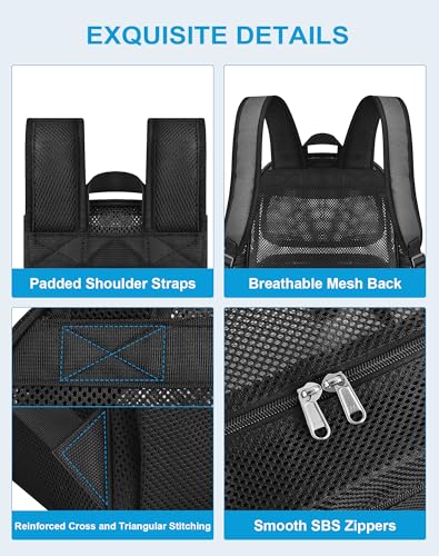 Heavy Duty Mesh Backpack - Transparent Beach & Pool Bag