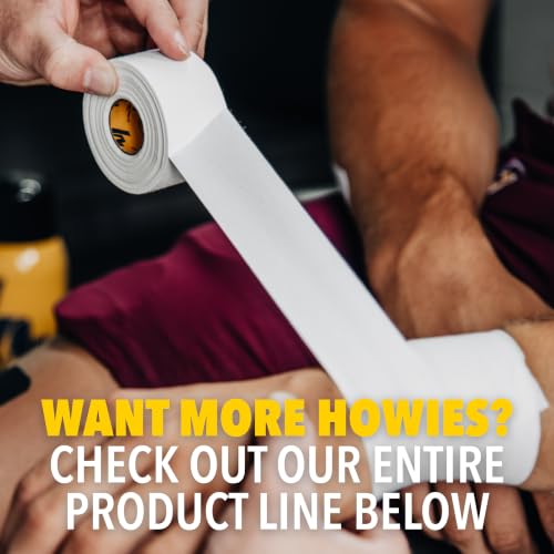 Howies Athletic Tape 1.5"x15yd White - 8 Pack Pro-Grade Sports & Medical Wrap