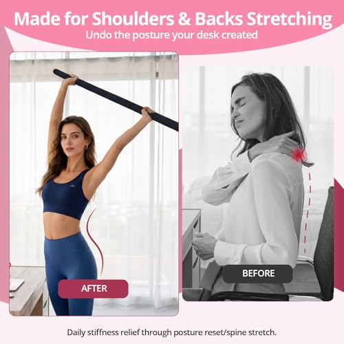 Adjustable 5ft Steel Mobility Stick for Stretching & Balance