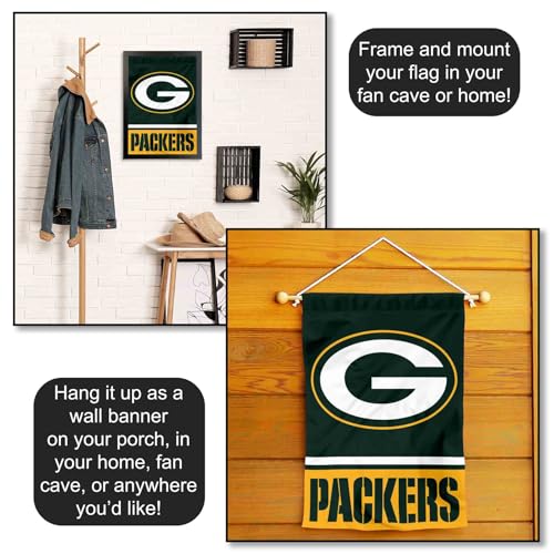 Green Bay Packers Double-Sided Garden Flag - 12.5 x 18 in