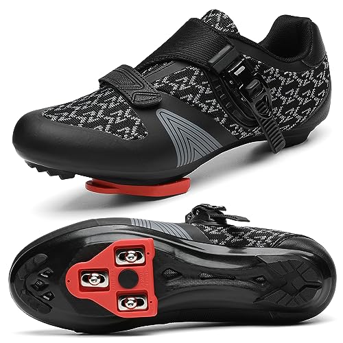 Unisex Cycling Shoes for Peloton & SPD - Black 12 Women/10 Men