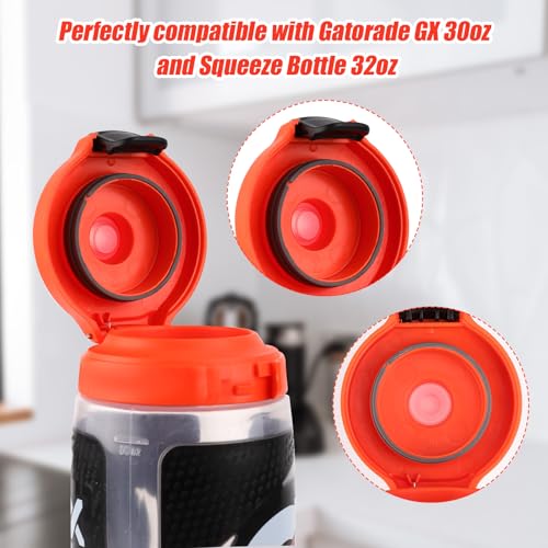 Replacement Dispensing Valve Kit for 30oz Sports Water Bottles - 4 Pack
