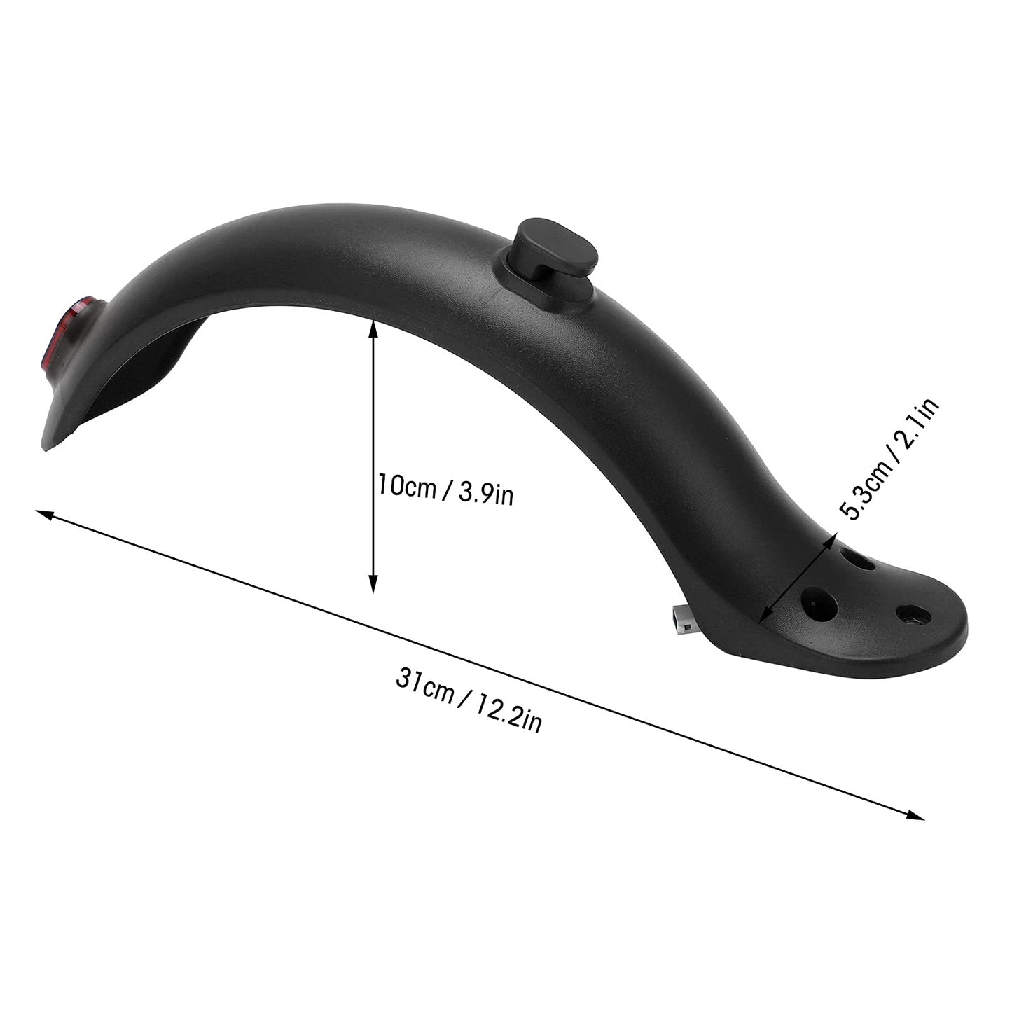 SWOQ Scooter, Electric Scooter Rear Mugguard Recyclable for Mijia M365(Black)