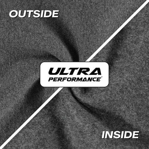 Ultra Performance Men's 3 Pack Fleece Sweatpants with Pockets - Large Black/Charcoal/Heather Grey