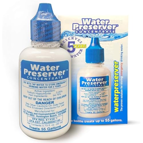 Green Goods Emergency Water Preserver for 55 Gallon Tank - Made in USA, 1 Pack