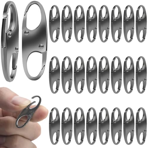 24 Pcs Zipper Clips Anti Theft Dual Opening Design Locks Small S