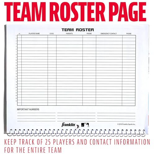 Baseball & Softball Scorebook - 25 Game Lineup & Stat Tracker