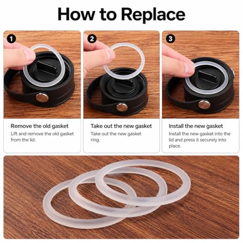 Hydro Flask Wide Mouth Gasket Replacement - 6 Pack