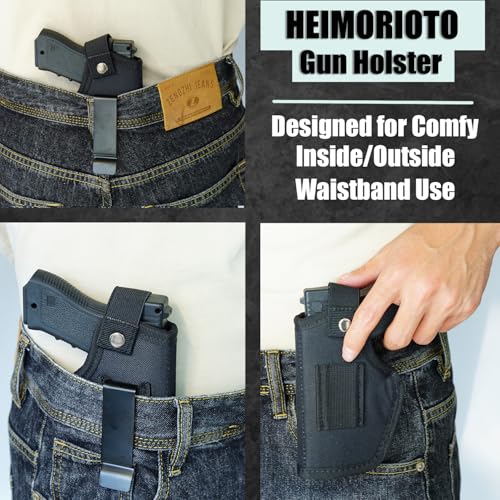 IWB/OWB Pistol Holster for Men & Women - Classic Black