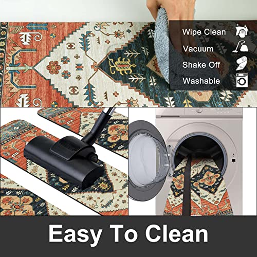 OJIA Extra Non-Slip Carpet Stair Treads for Wooden Steps Set of 4, 30"X8" Rubber Indoor Stair Runner Slip Resistant Stair Rugs Safety Mats for Dogs, Kids & Elders, Stairway Grip Step Treads