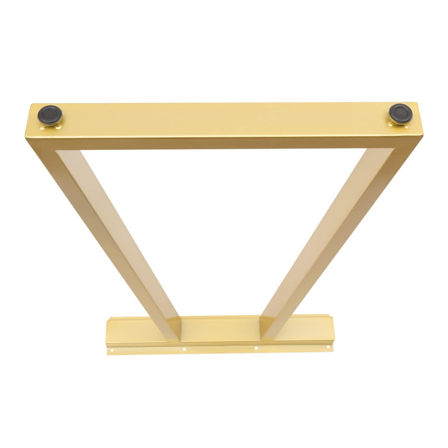 Fronimo Metal Gold Table Legs 28''Inch 2Pc Trapezoid Metal Table Legs Dining Table Legs Desk Legs Bench Legs for Homes Offices Hotels Bars Without Boards