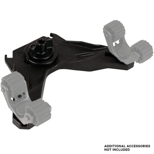 YakAttack DoubleHeader Track Mount | Dual Accessory Mount for Kayak Gear | LockNLoad Compatible | Offset Paddle Holder & Rod Holder Base | Made in USA