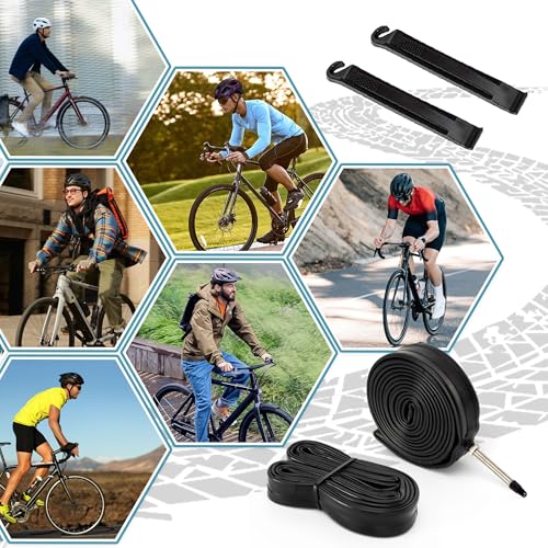 700x32-35C Bicycle Inner Tube 2-Pack for Road Bikes with Presta Valve