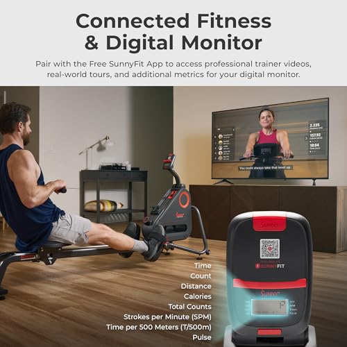 Smart Magnetic Rowing Machine - Dual-Rail Premium Design