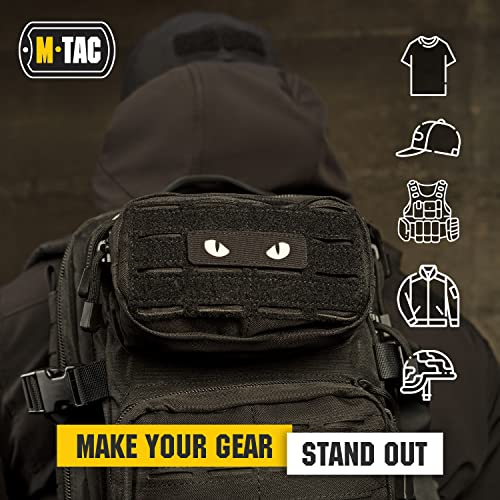 Glow in The Dark Cat Eyes Tactical Patch - Black - GITD