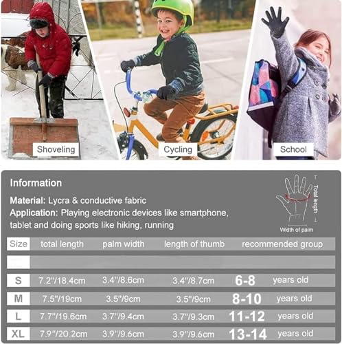 Kids Cycling Gloves with Gel Padding - Green, Medium (8-10 Years)