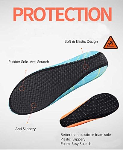Skiennix Quick-Dry Water Shoes - Flexible Aqua Socks for Beach, Swim, Diving & Yoga | Lightweight & Breathable