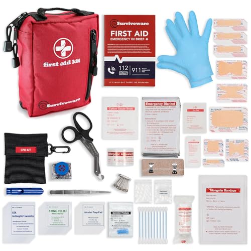 Surviveware Travel Comprehensive Premium First Aid Kit (98 pcs)