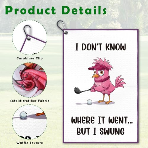 Microfiber Golf Towel - I Don't Know Where it Went But I Swung