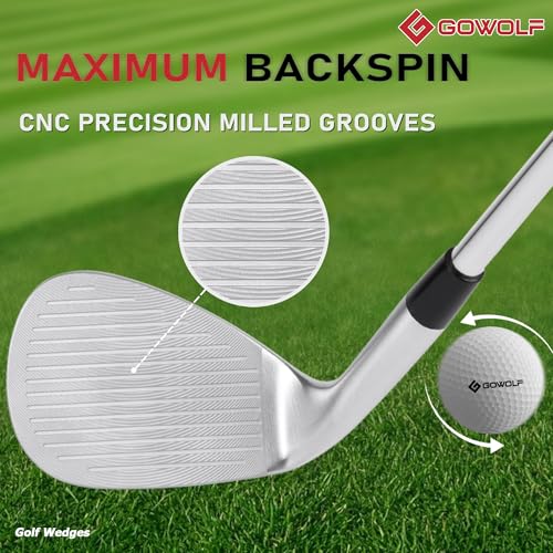 Golf Wedge 60 Degree - Forged Full Face Gap & Lob Wedge for Men