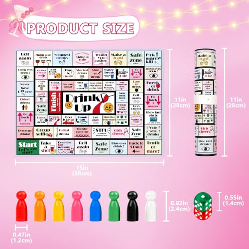 Adult Party Game Drinking Board Game - Waterproof Leather Mat