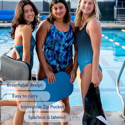 Sporti Mesh Swim Bag with Zipper Pocket - Durable Water Sports Equipment Backpack