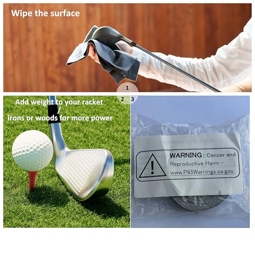Golf Lead Tape 1/2" x 60" - High Density Adhesive for Clubs